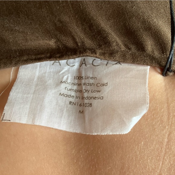 Acacia linen teddy jumpsuit in chocolate - medium - Picture 5 of 5